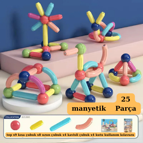 Manyetik Parçalı Zeka çubukları