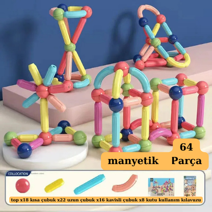 Manyetik Parçalı Zeka çubukları