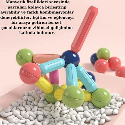 Manyetik Parçalı Zeka çubukları